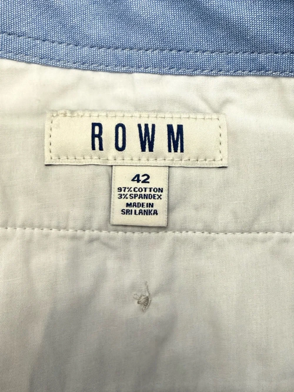 NWT ROWM Shorts Mens BIG Bermuda Flat Front Stone Chino Walking Stretch size 42
